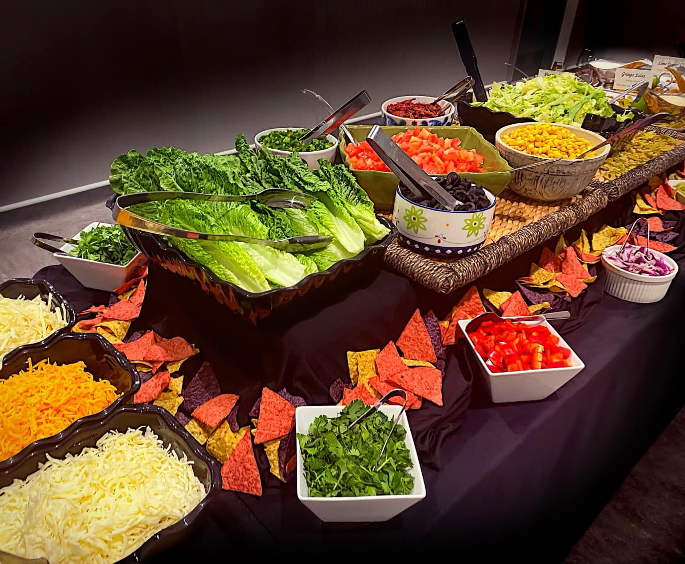 Taco Bar section at a Wedding Taco Bar Section at a wedding